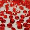 1000 RED ACRYLIC DIAMOND CONFETTI 4.5mm